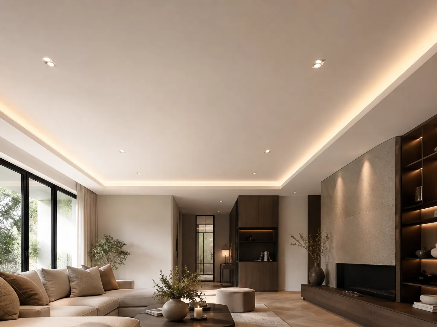 Plafond stucen voorbeeld
