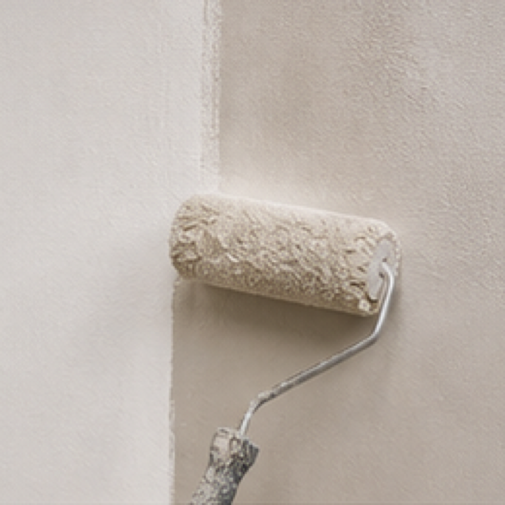 Microcement wand voorbeeld van afwerking